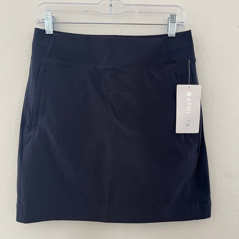 Athleta Brooklyn Skort 16" Size 8T Navy Blue Athletic Pickleball Tennis Golf NEW